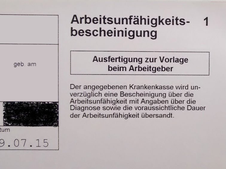 Krankschreibung vor reha